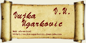 Vujka Ugarković vizit kartica
